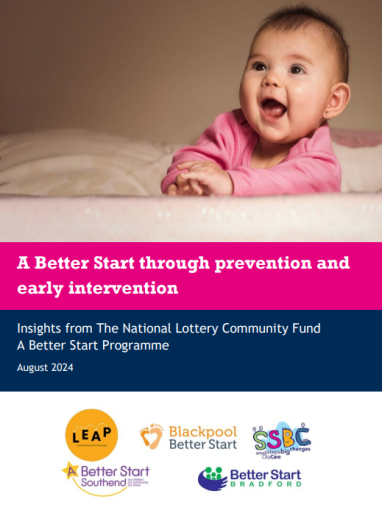 Cover of A Better Start Insight report on prevention and early intervention