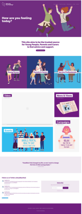 HeadStart Hull web page image