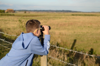 A young person received a pair of binoculars to pursue their talent and interest through HeadStart Kent