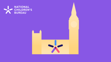A graphic of the Houses of Parliament with the NCB logo