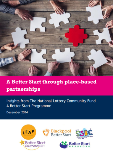 Cover of A Better Start Insight report on place-based partnerships