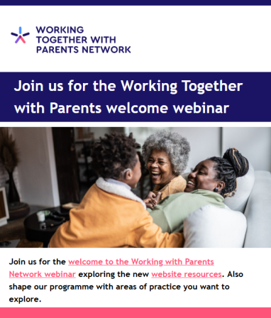 Front page of Working Together with Parents Network newsletter number 2