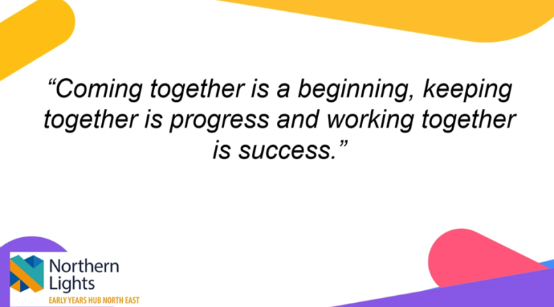 Slide from Stronger Practice Hubs Learning and Dissemination Event