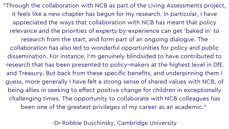A quote from one of NCB partners